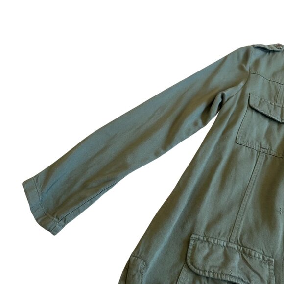 Triple Five Soul Forest Green Sweater Jacket Snap-Down Comfy Casual Size Small - Picture 3 of 12